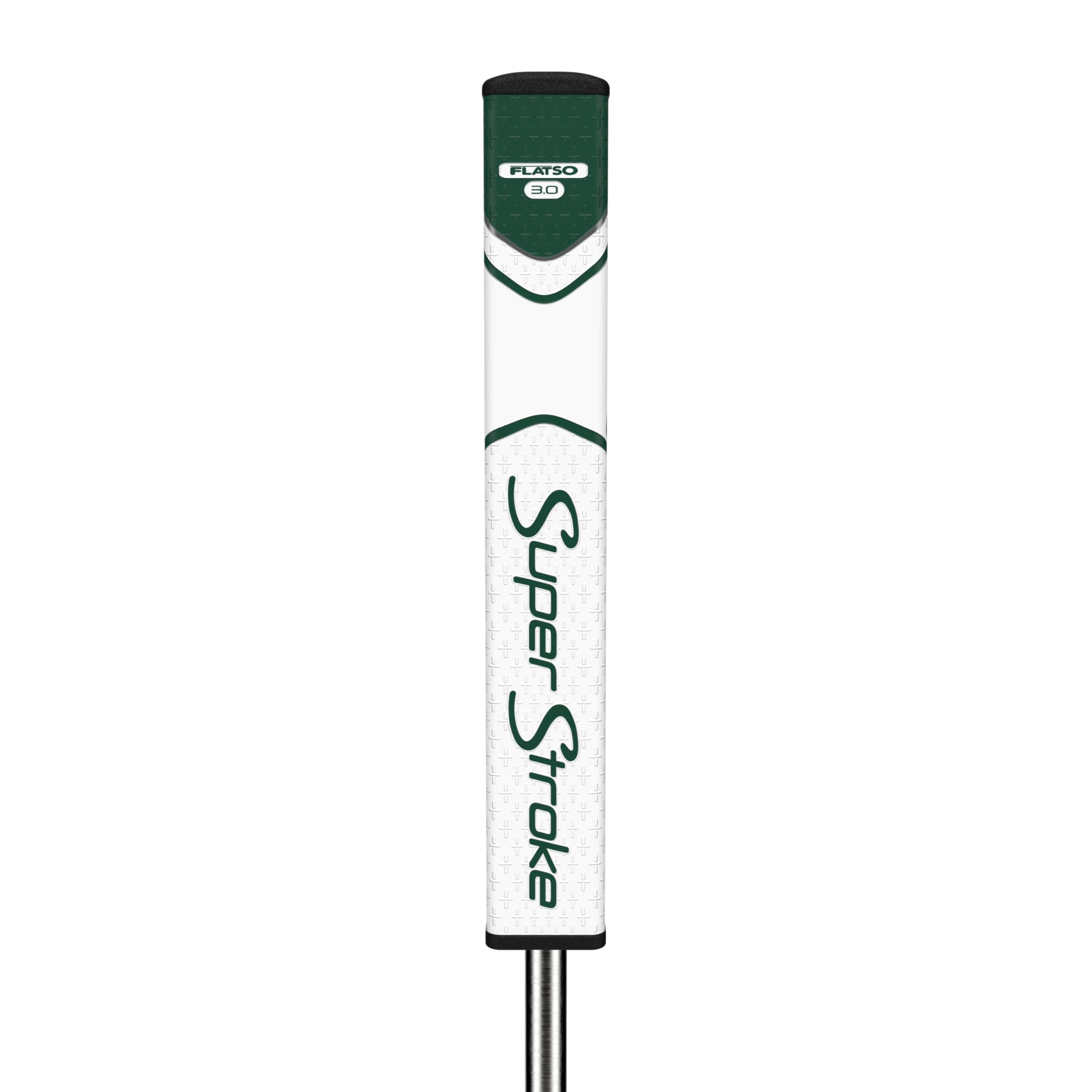 SuperStroke Zenergy Flatso 3.0 Golf Putter Grip with No Taper Enhanced SPYNE Technology, New Multi-Zone Texturing and Tech-Port, Green