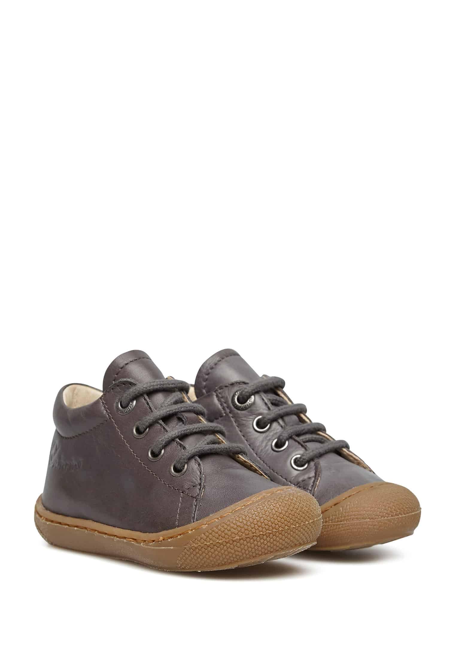 Naturino Cocoon-Zapatos de Piel para Primeros Pasos, Gris 21