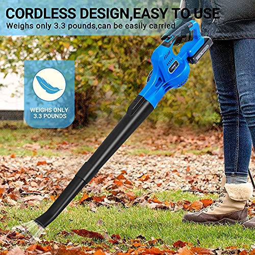 Wisetool Cordless String Trimmer/Edger & Leaf Blower Combo Kit, 2X 2.0Ah 20V Battery, 12" Weed Wacker With 90 Degree Adjustable Head, Lightweight 130 Mph Electric Leaf Blower #TOP6