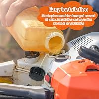Alicer Üzemanyag Tank Kupak 2 db Láncfűrész Olaj Kupak GX25/GX35/139 Fűnyíró Bozótvágó Motor Alkatrész Fekete 5