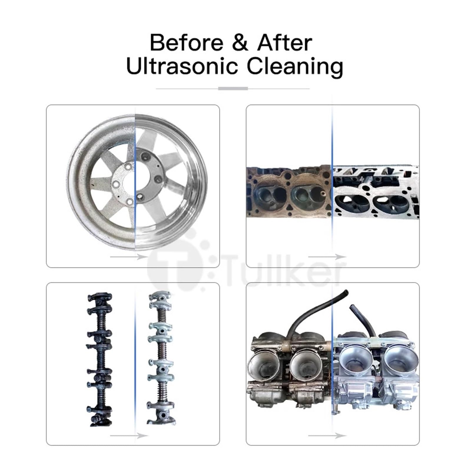 Máquina de Limpieza ultrasónica de 88L for cojinetes y filtros, Limpiador ultrasónico de Hardware, Motor, eliminación de Aceite, óxido y Culata.