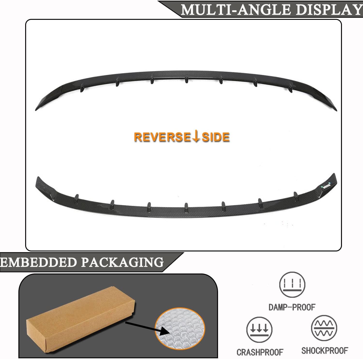 Dry Carbon Fiber Rear Trunk Spoiler for Bentley Continental 2018-2022 GT Coupe 2-Door Rear Spoiler Wing Lip Factory Outlet
