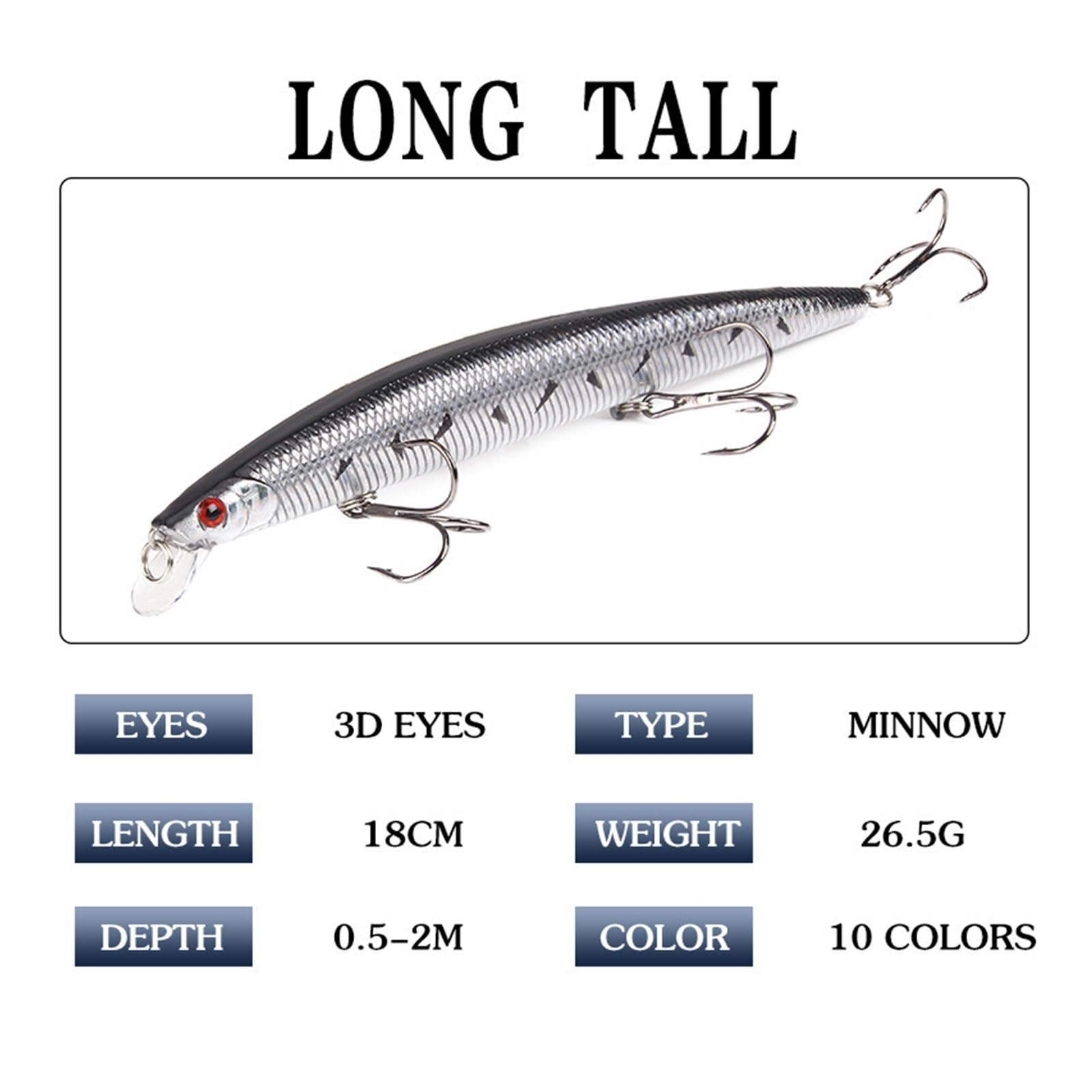 INEOUT 10 Stücke Big Laser Minnow Angeln Locken Set 180mm/26g Harten Köder Crankbait Isca Artificiais Pesca Meer Wobbler Schwimmen Köder
