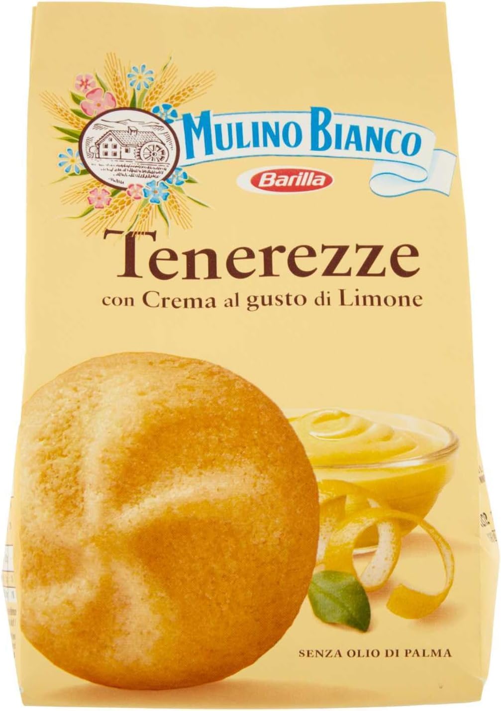 Italian Gourmet Bundle Zitronencreme Kekse 6x 200g + Italian Gourmet Polpa Gratis – Gefülltes italienisches Gebäck mit Zitronencreme, Frühstückskekse für Kaffee, Tee, Milch, Dessert, Gäste & Vorrat