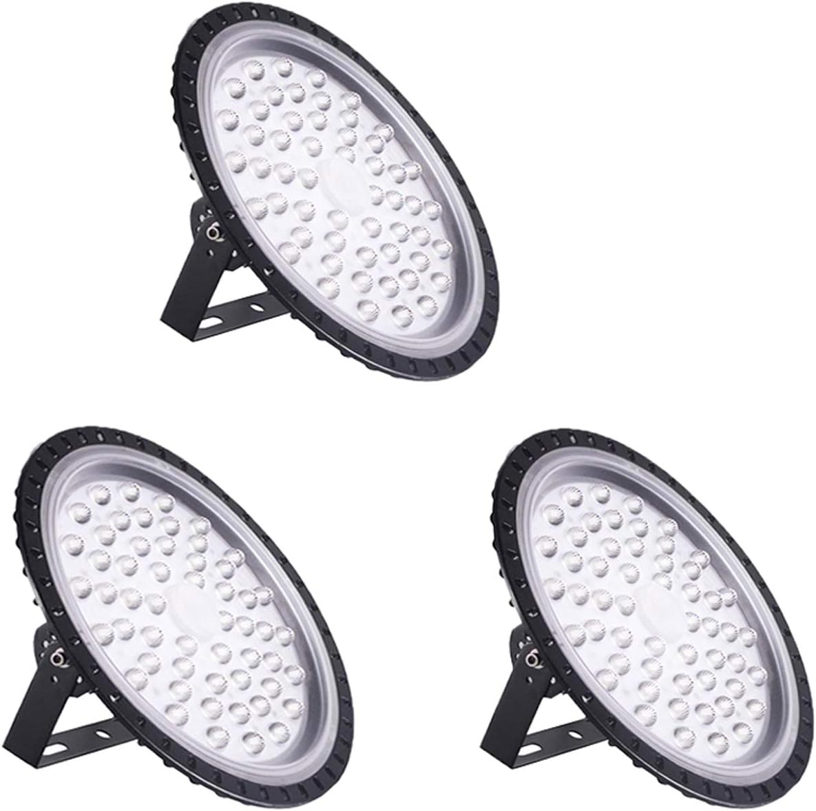200W LED High Bay Light lamp Factory Warehouse Industrial Lighting 10000 Lumen 6000-6500K IP65 Warehouse LED Lights- Commercial Bay Lighting for Garage Factory Workshop Gym (200W 3)