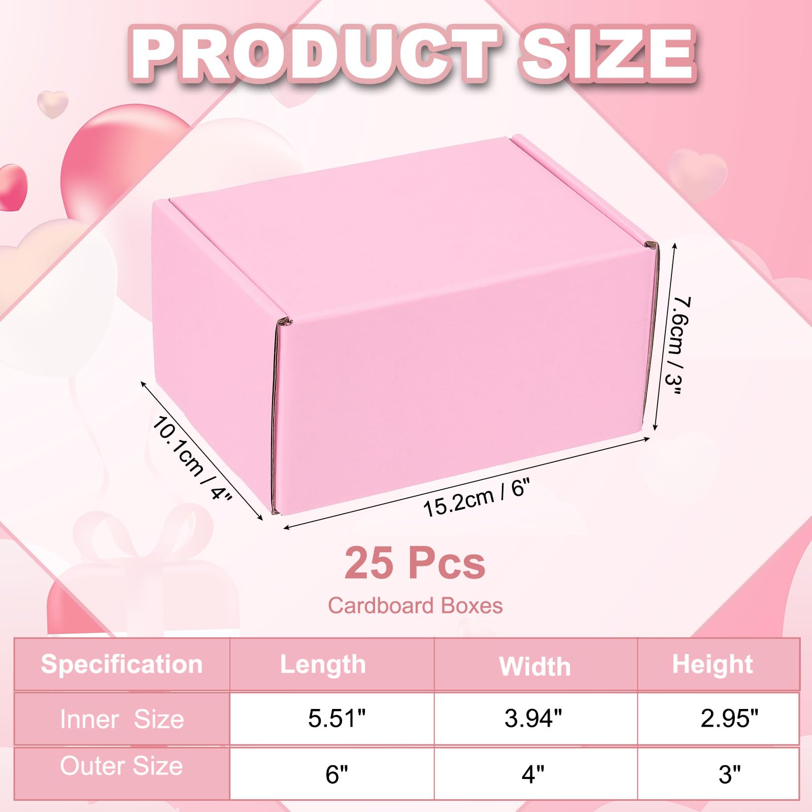 PATIKIL Scatole Di Cartone Spedizioni 6x4x3 Per Piccole Imprese 25Pz Scatole Regalo In Cartone Ondulato Per Spedizioni Traslochi Lavoretti Sorpresse natalizie Prodotti Da Regalare.