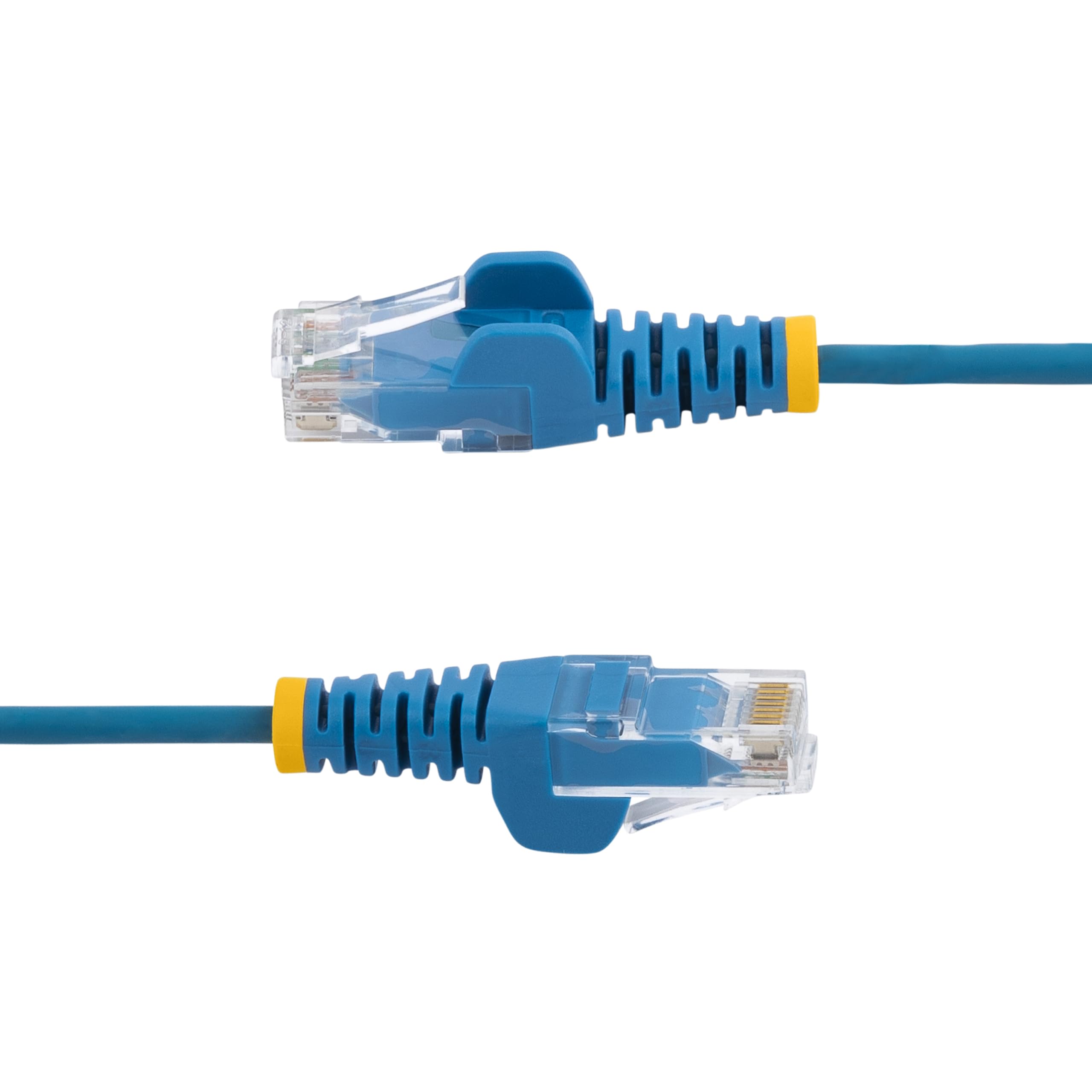 StarTech Cavo Ethernet CAT6 Slim da 25 cm Blu, Confezione da 10, Snagless RJ45 LSZH, Cavo Patch di Rete Sottile 28AWG in Rame Puro