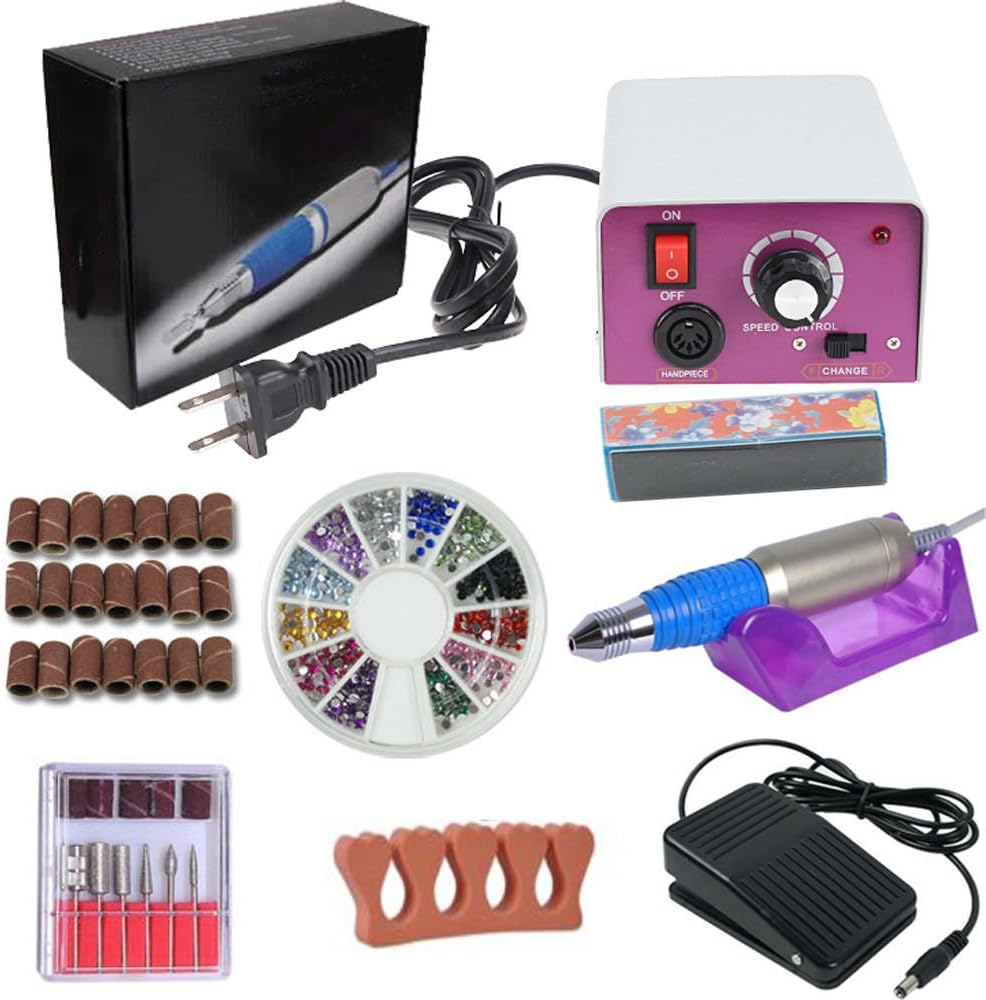 ELECTRIC NAIL FILE DRILL Manicure Tool Pedicure Machine Set kit by iShapify LLC