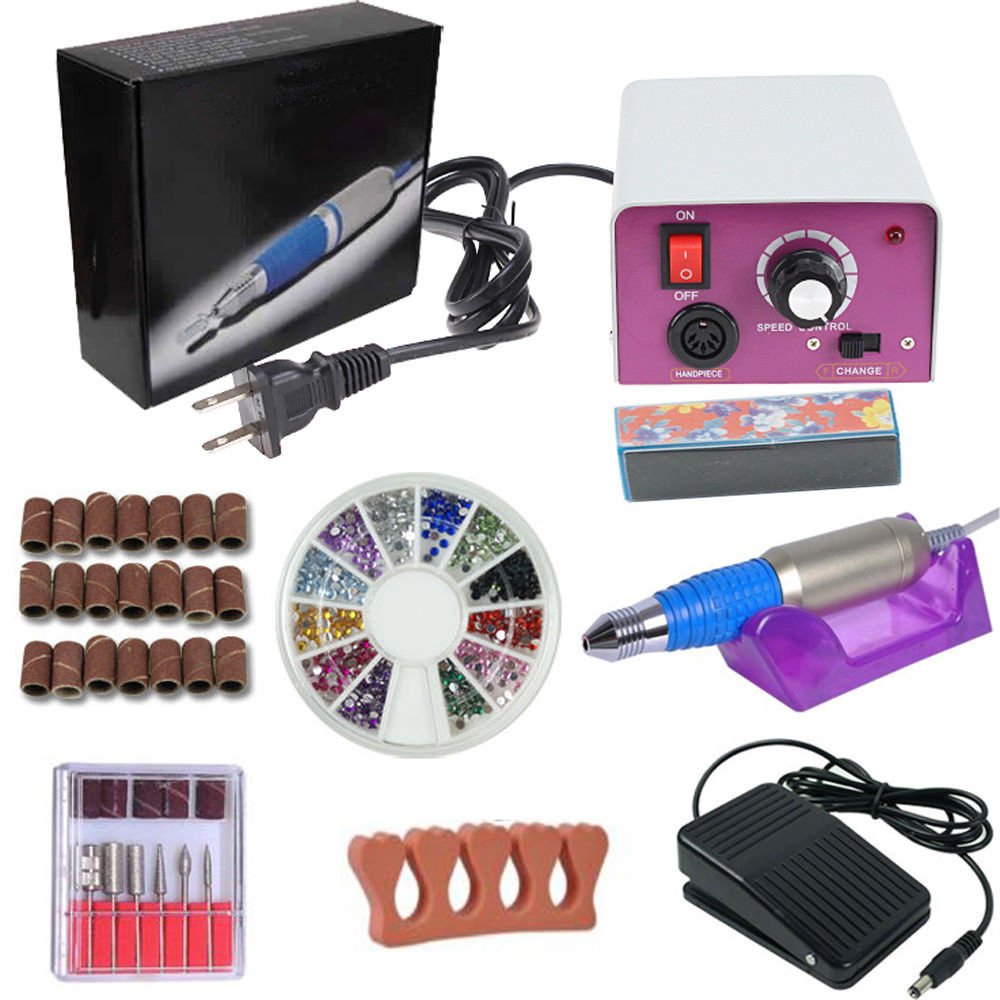 ELECTRIC NAIL FILE DRILL Manicure Tool Pedicure Machine Set kit by iShapify LLC
