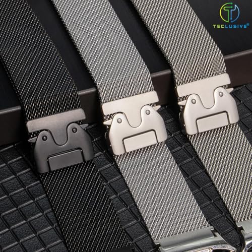 Image of T TECLUSIVE Luxury Parachute Magnetic Strap Compatible for Galaxy Watch Ultra 47mm | Metal Adjustable Magnet Band Chain | Curved Precise Connector Lock