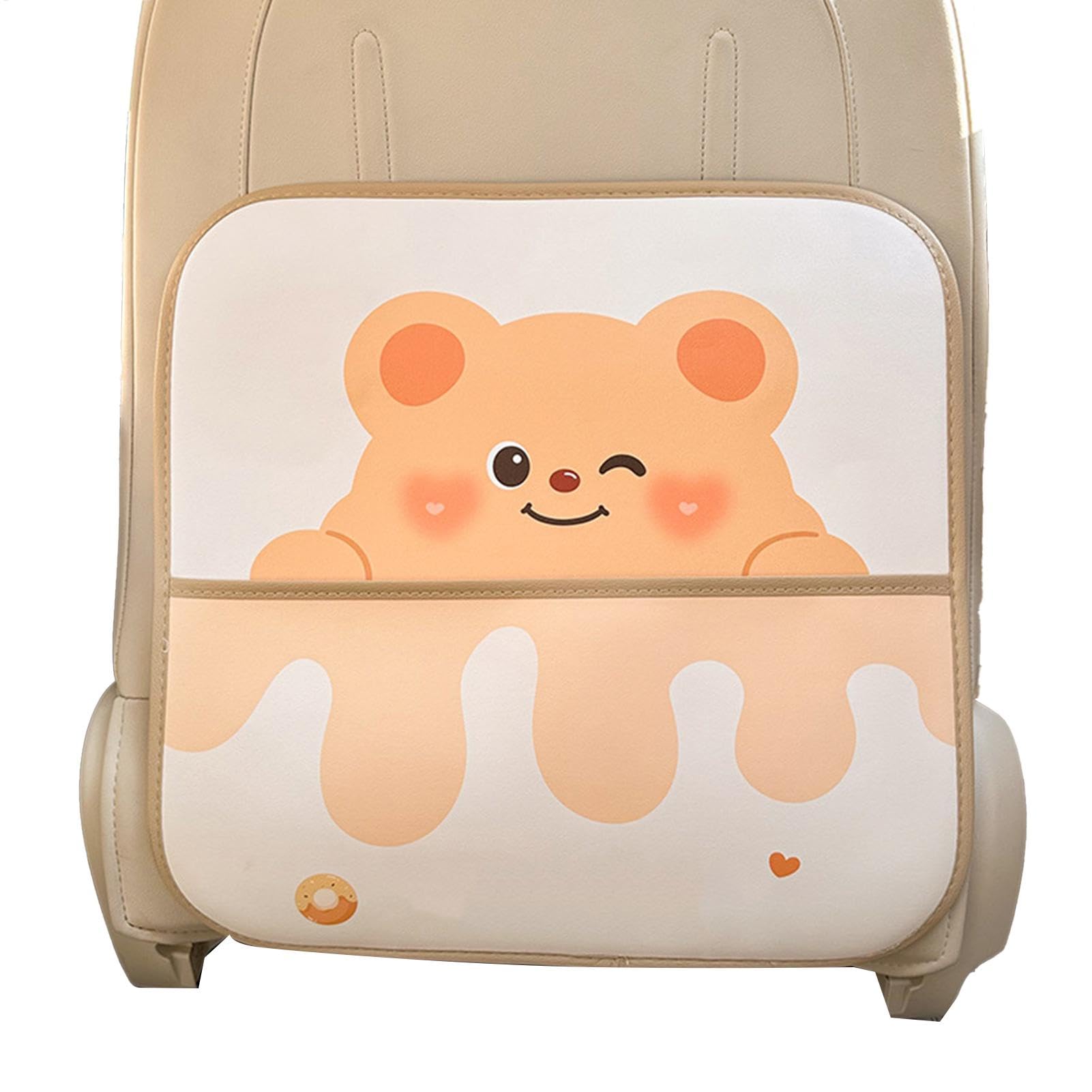 Générique Rücksitz Protector, Cartoon Backseat Cover, Waterproof Anti-Kick Mat Kids, Material PU Leather Easy-to-Clean Interior Guard Fit Fahrzeuge Zubehör für Reisen