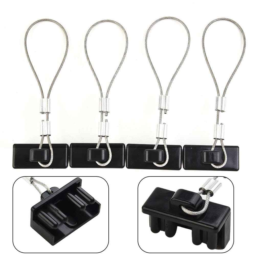 Lot de 4 cache-poussière pour prise de batterie 50 A Anderson - Capuchon de protection en PVC ignifuge