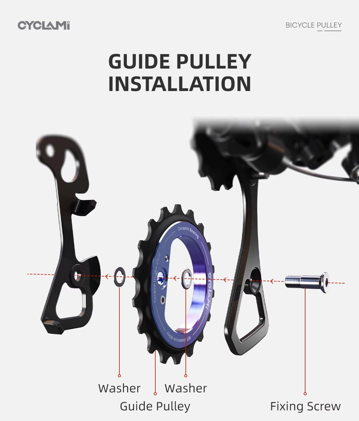 Amazon.co.jp: 18T 中空偏心ビッグプーリー Shimano/Sramディレイラー