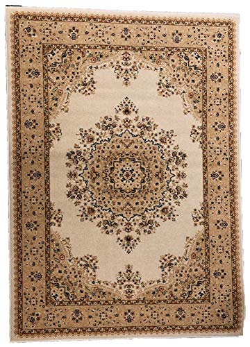 Klassischer Orientteppich aus nachhaltiger und robuster Schurwolle | persisches Design, zeitlos | 80 x 150 cm; Farbe…