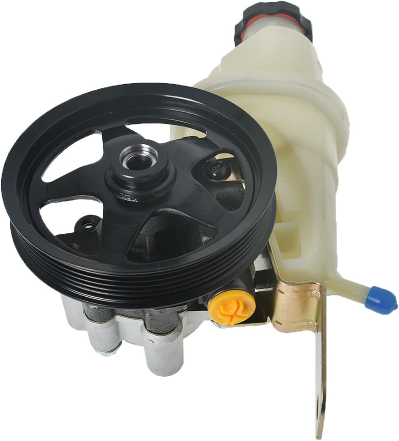 munirater Power Steering Pump With Pulley Reservoir Replacement for 2000-2004 Dakota 52106253AC 52106253AD 52106253AE 52106253AF 21-4045R 214045R