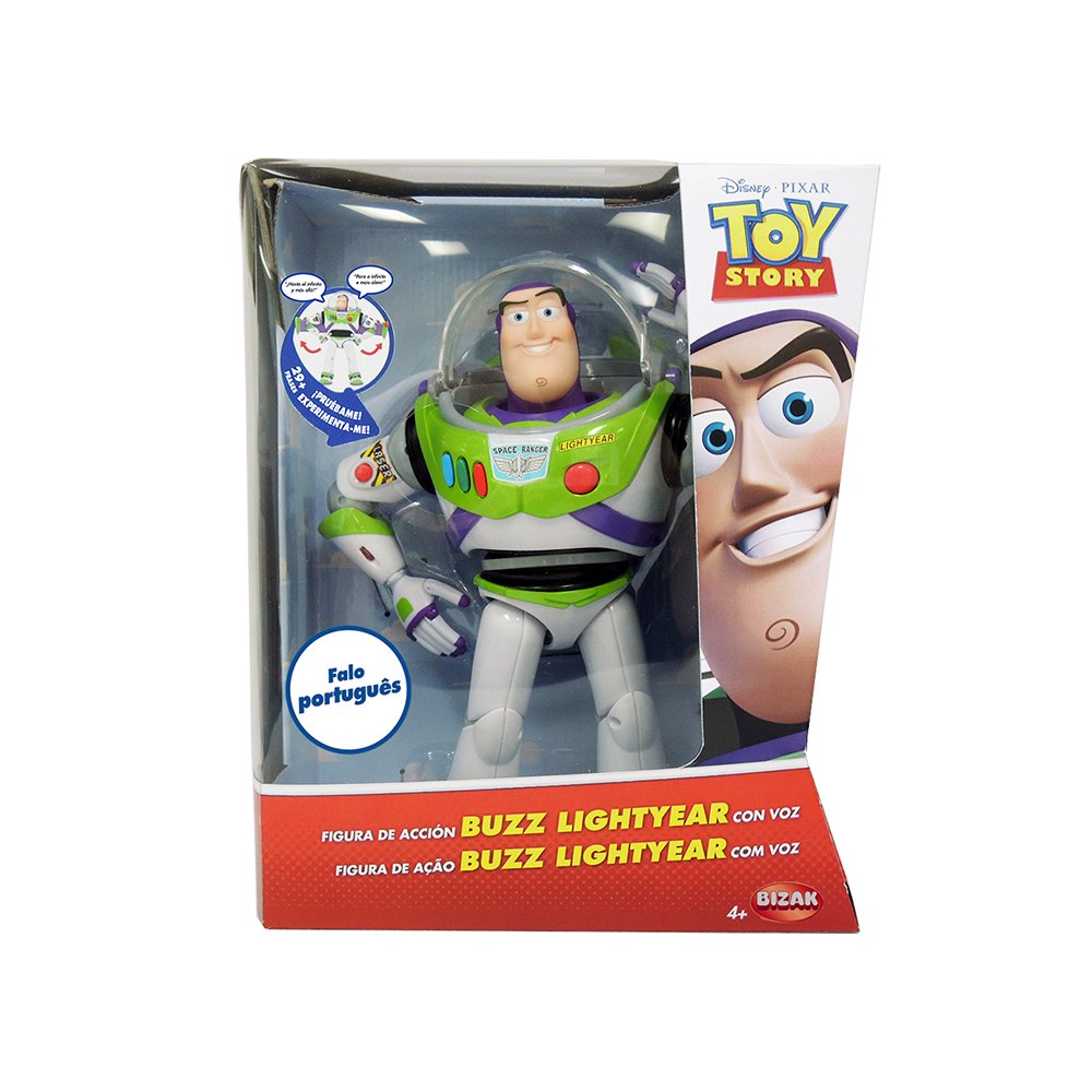 Buzz Lightyear Elettronico Interattivo Bizak - 30 Cm Con Luci, Suoni E Oltre 29 Frasi In Portoghese - Toy Story