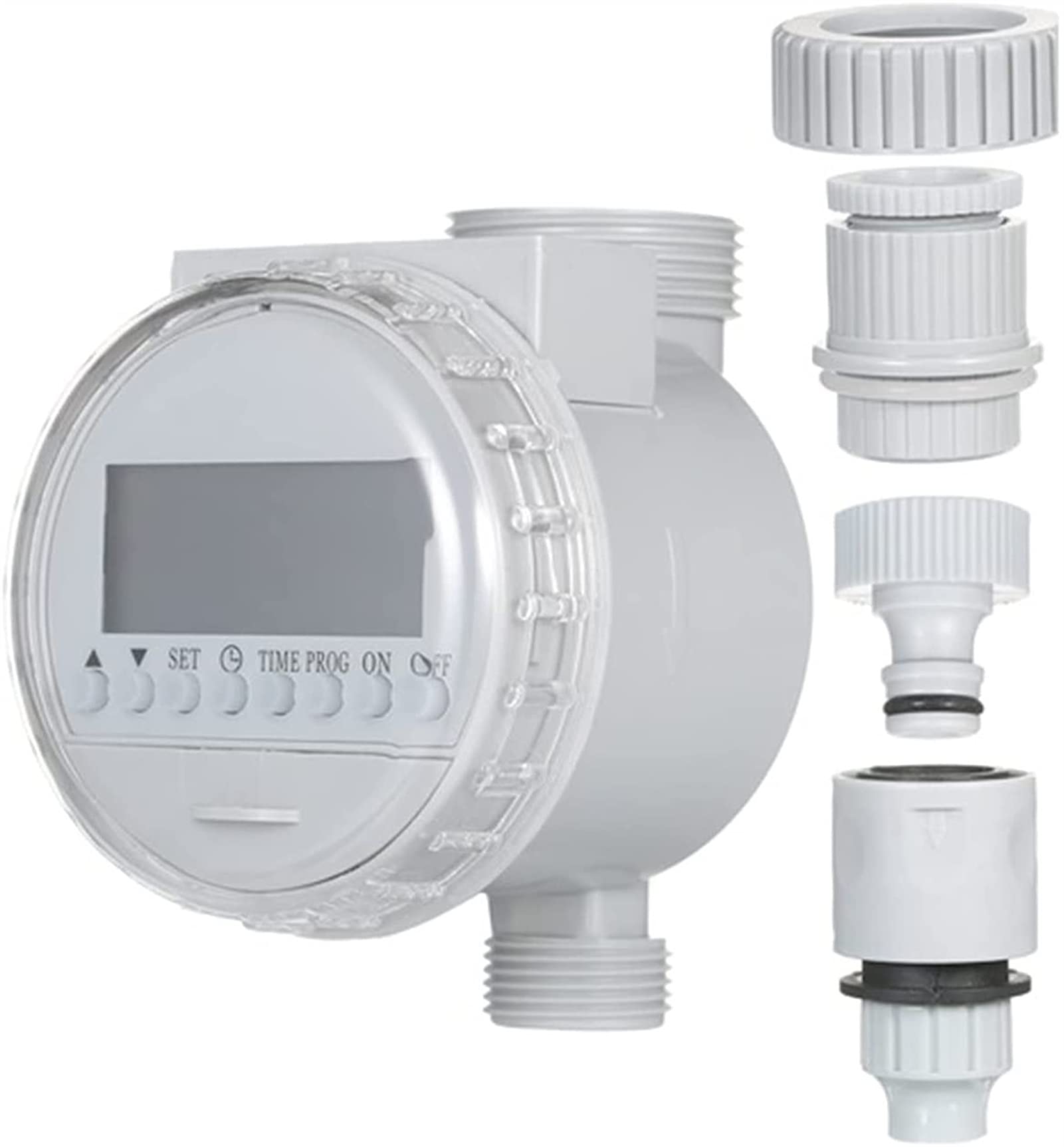 RJJ Timer Sprinkler, Timer di irrigazione ad Acqua Solare Garden Garden Electronic Programmeable Automatic Automatic Regolatore del Tubo Flessibile Rubinetto