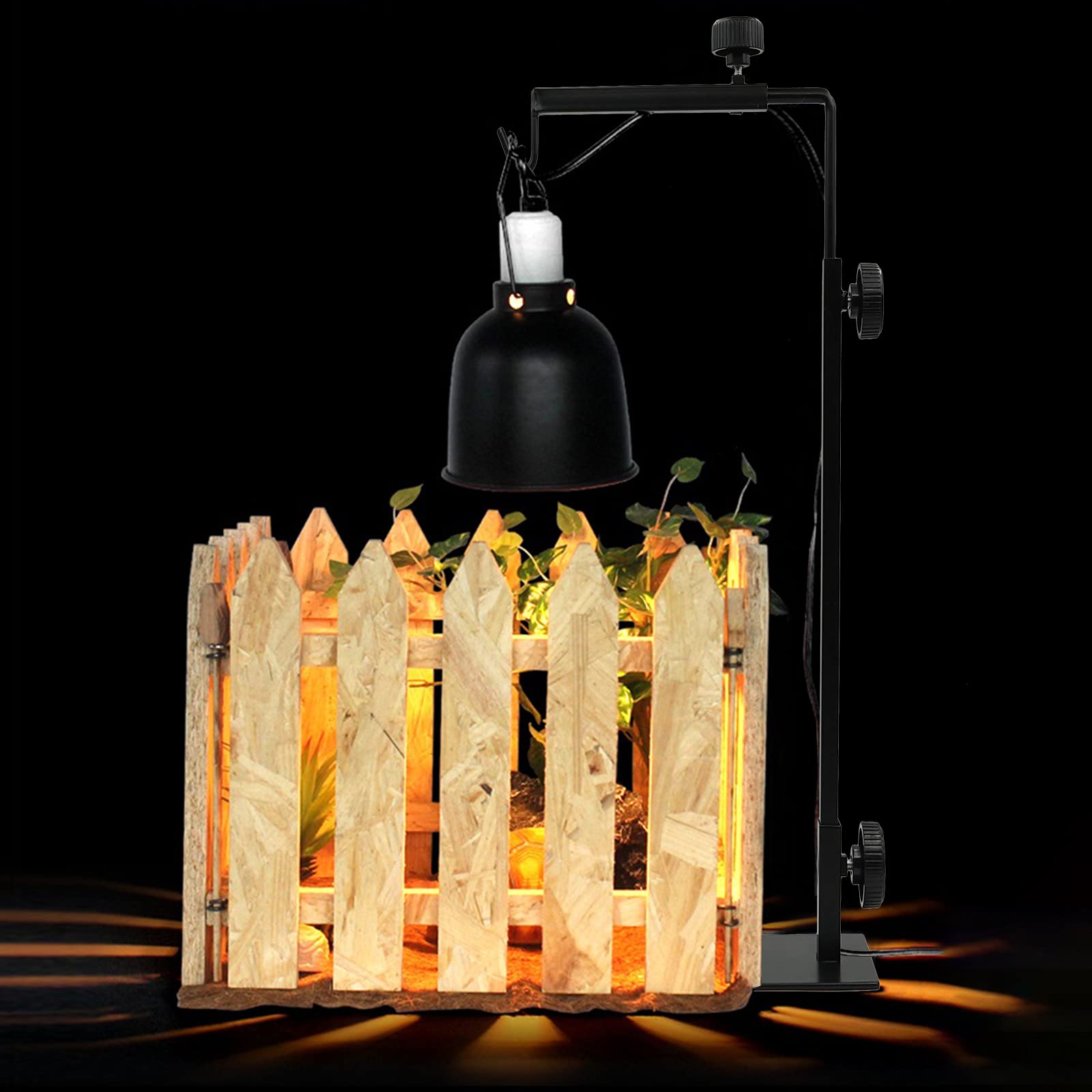 DGJMuu Reptilien Wärmelampenständer Extra Hoch - Höhenverstellbar 70-150cm Für Terrarium