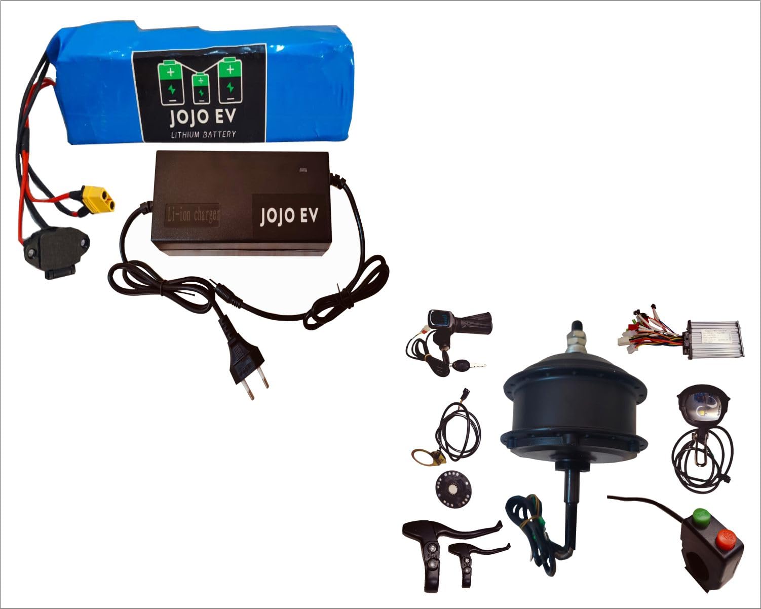 JOJO EV Cycle Motor kit with battery Charger motor 350 Watts 36v Oprate Battery 36v 10 Amp Charger 36v 3Amp Lithium ion Battery (B0D3BDQ8N6) Amazon Price History, Amazon Price Tracker