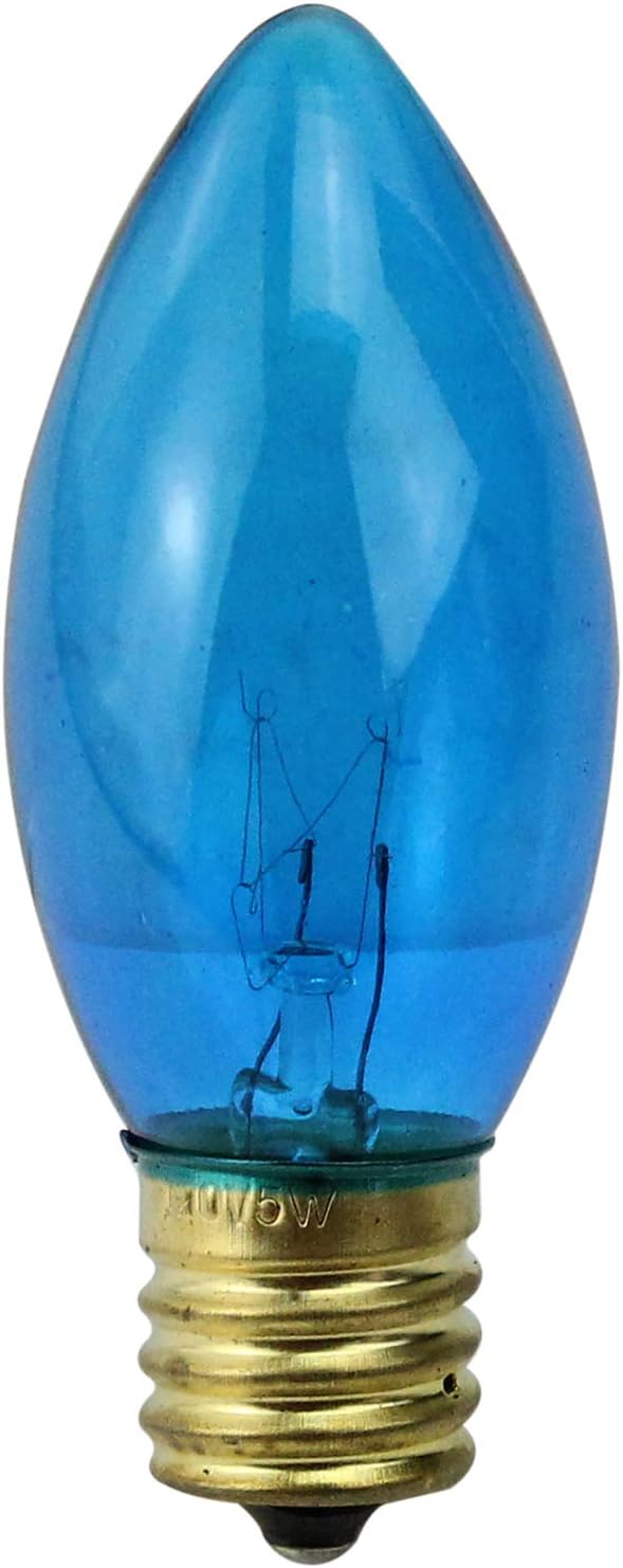 Northlight Pack of 25 Incandescent C9 Blue Christmas Replacement Bulbs