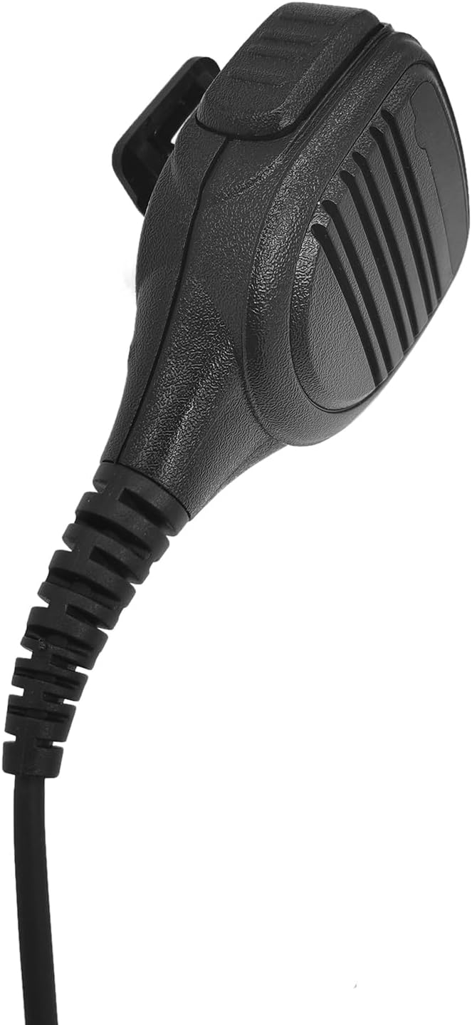 Radio Speaker Mic Shoulder Lapel Hand Microphone with 3.5mm Audio Jack Walkie Talkie Hands Free Mikes for Motorola XPR 3300 3500 3300e 3500e (Black)