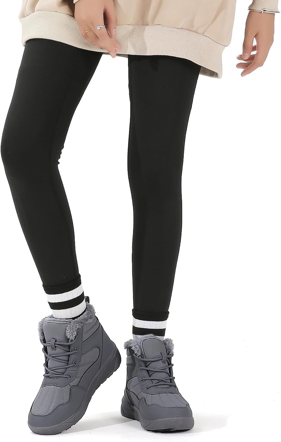 ChayChax Women's Winter Snow Boots with Fur Lined Lightweight Ankle Booties Anti Slip Comfortable Warm Winter Shoes - Image 6