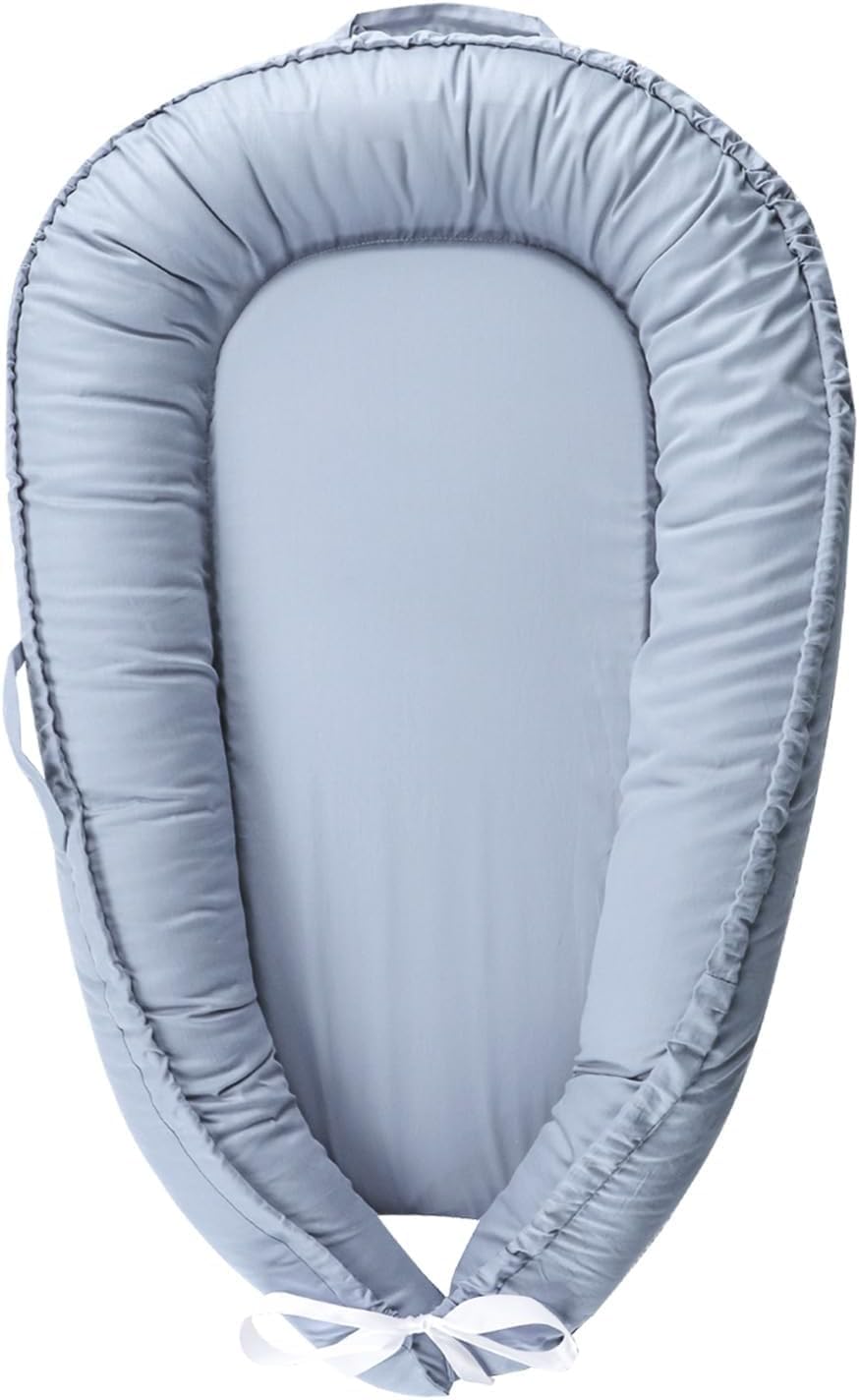 Nid de bébé Hooyax en coton bleu cadeau de naissance utile et lavable
