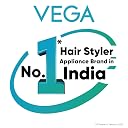 Vega Glam Glitz 2 In 1 Hair Styler, Straightener & Crimper with Keratin Infused Ceramic Coated Plates & 5 Temperature Settings for Women, Rose Gold, (VHSC-04) gallery image