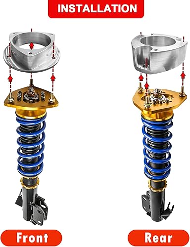 Miniatura 6 de WSays Espaciadores de extensión de suspensión de elevación de choque de 3 pulgadas compatibles con Subaru Forester Impreza Legacy Outback Saab 92-X