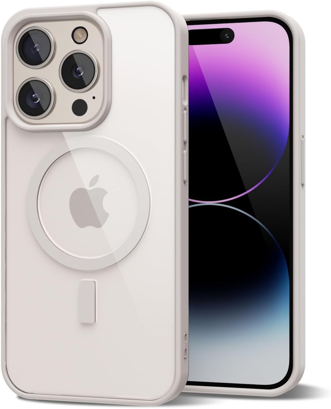 Oakxco Custodia Per IPhone 16 Plus Effetto Trasparente Opaco – Sottile, Antigraffio, Con Magneti Per Magsafe, Colore Azzurro - 2