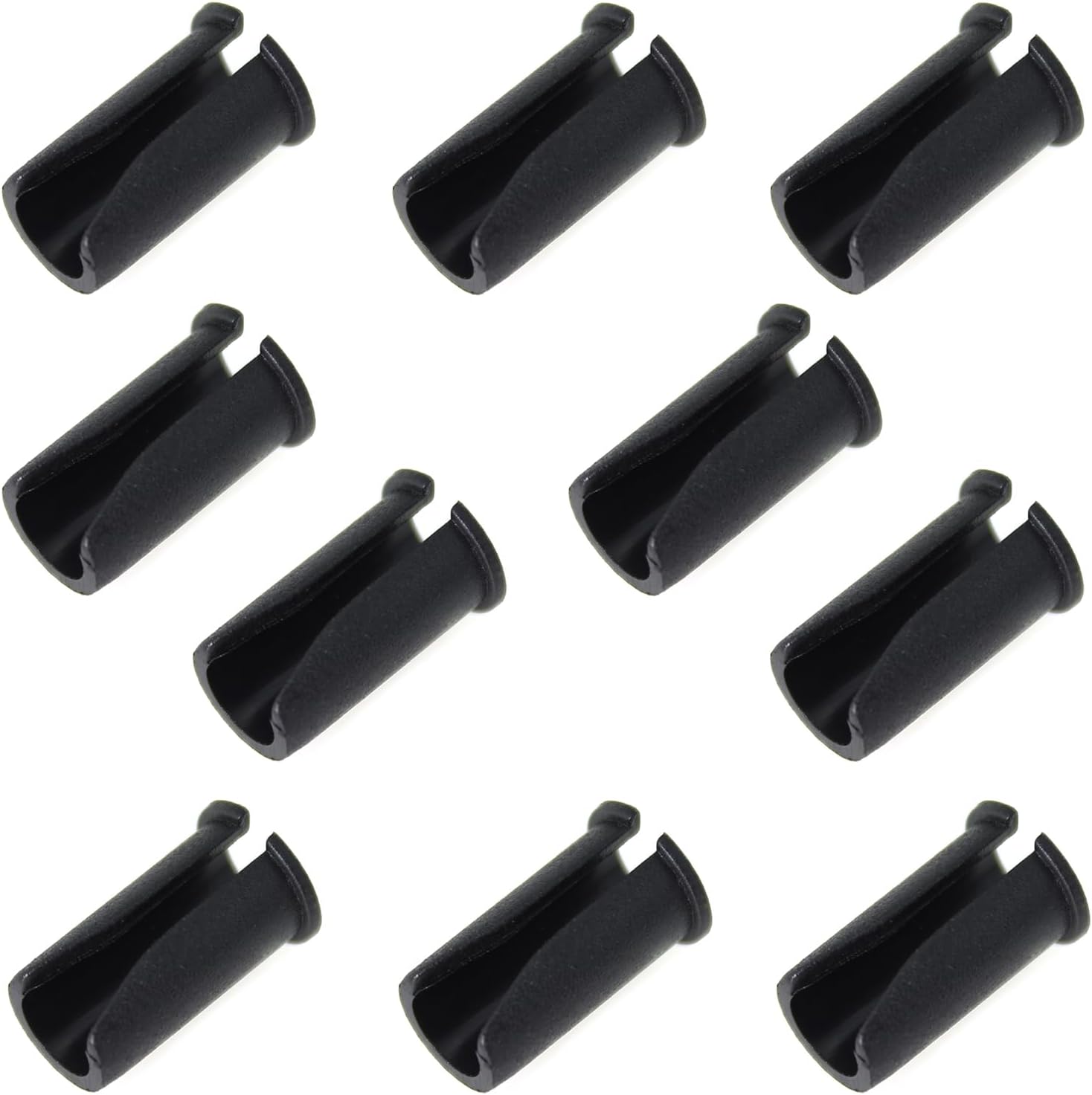LUORNG WSL 10PCS Cable Clamp Black Bicycle U Type Cable Pass Through Clips Shifter Fuel Line Wire Holders Converter Clips for Brake and Shift Cable Organisers