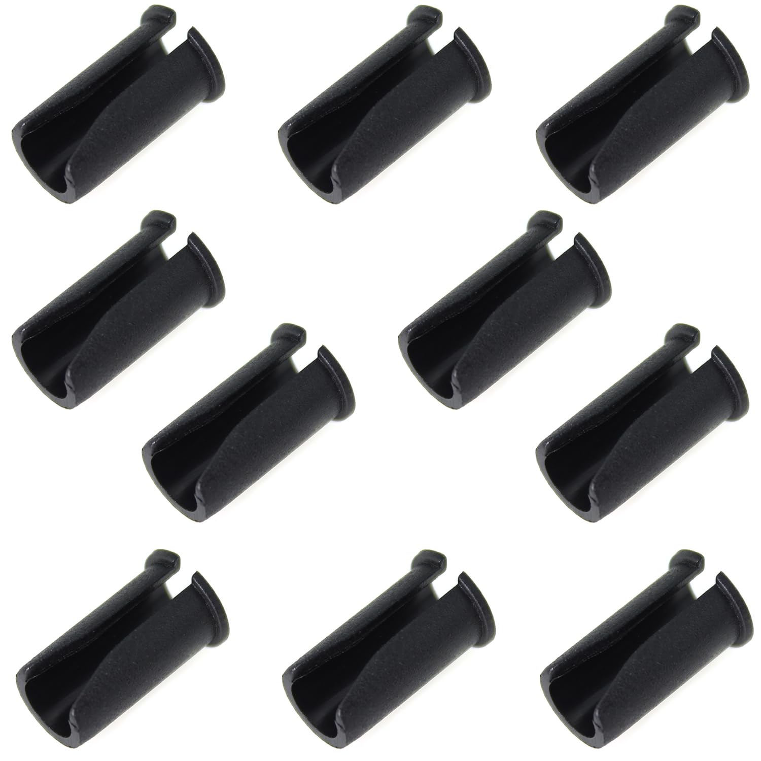 LUORNG WSL 10PCS Cable Clamp Black Bicycle U Type Cable Pass Through Clips Shifter Fuel Line Wire Holders Converter Clips for Brake and Shift Cable Organisers