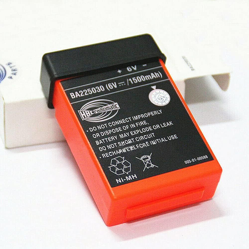 BALOLO (1*Charger+2*Battery) BA225030 6V 1500mAh Ni-Mh Rechargeable Battery with 100-240V AC QA109600 QD109300 D-74564 FLG 105B 230V/115V FLG-105B Direct Charger, for HBC Radiomatic BA225030 Battery