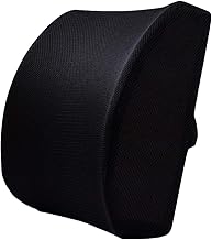 POPETPOP Ferramenta De ProteçãO Pessoal - Carro Lumbar Suporte Malha Tecido Almofada Cintura Lenta Proteção De Proteção Culinária Almofada Espuma Lombar Fronha Para Cadeira De Escritório Assento De Carro (Preto)