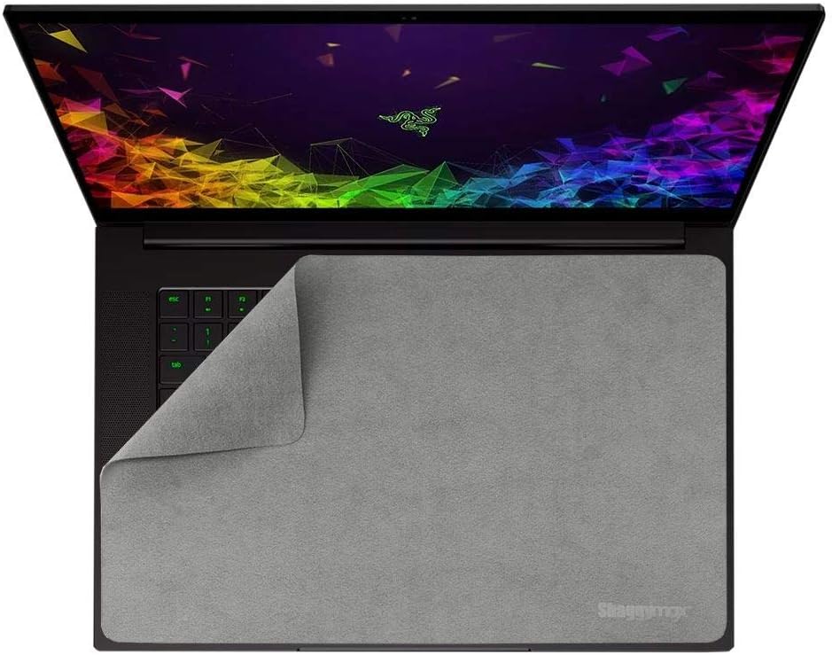 15.6" Laptop Screen Protector, Keyboard Cover, Microfiber Wipe for Razer Blade 15 (Alloy Silver)