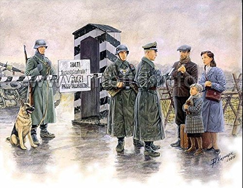 CHECKPOINT SENTRY BOX CIVILIAN DOG 1/35 MASTER BOX 3527 by Masterbox