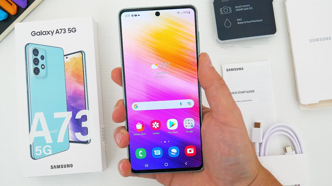 Watch Samsung Galaxy A73 5G Unboxing & Full Review! on Amazon Live
