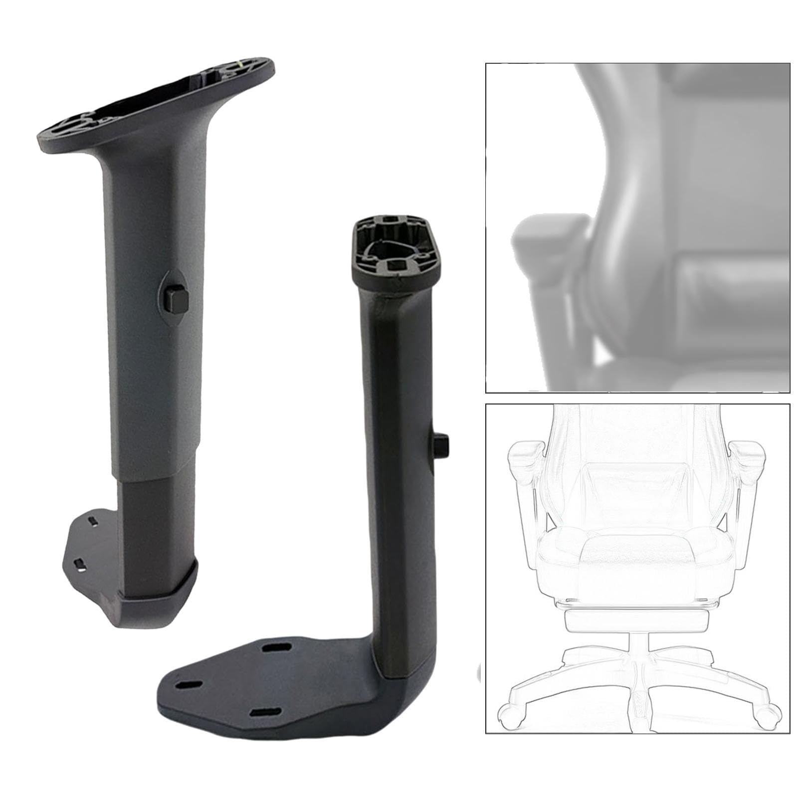 Braccioli Regolabili Per Sedia - Sostituzione Universale Per Sedie Da Ufficio E Gaming - Foto 5