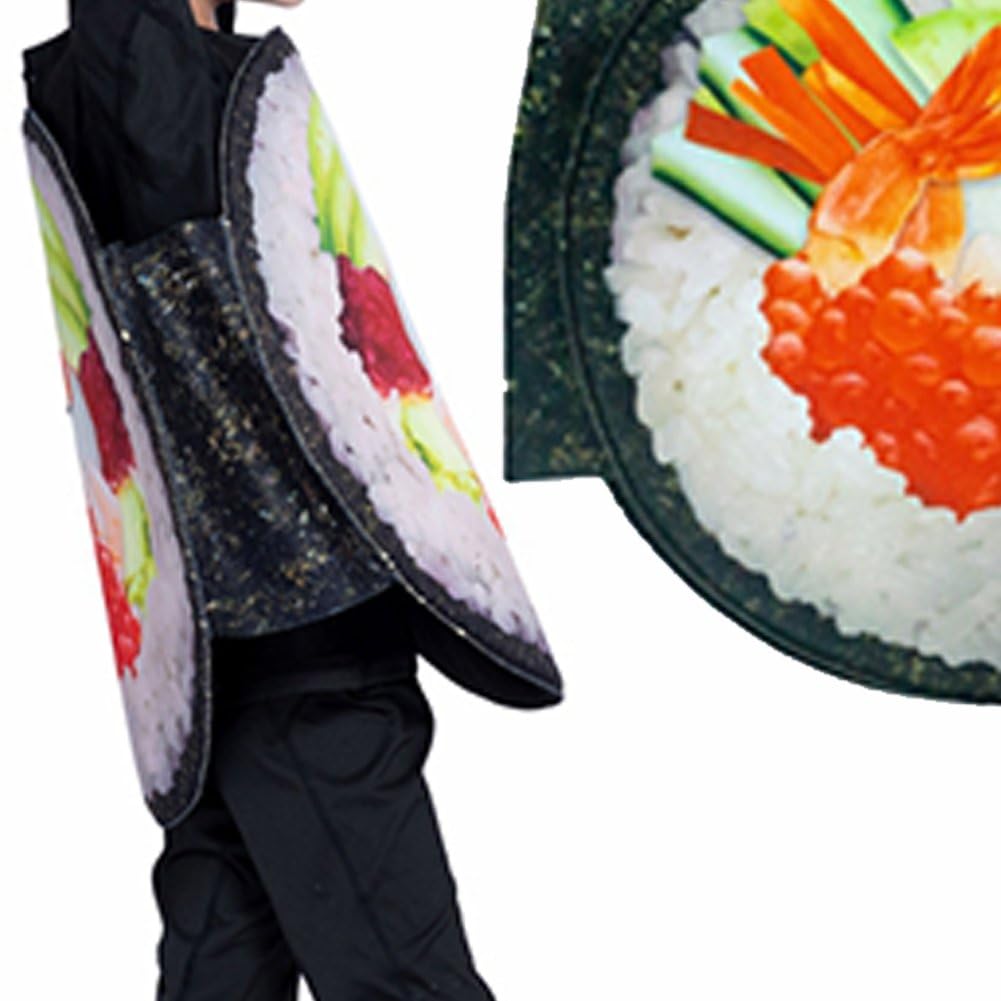 Costume Déguisement Sushi Et Sauce Soja Pour Adulte - Taille Unique Réglable - Pour Fête, Halloween, Noël