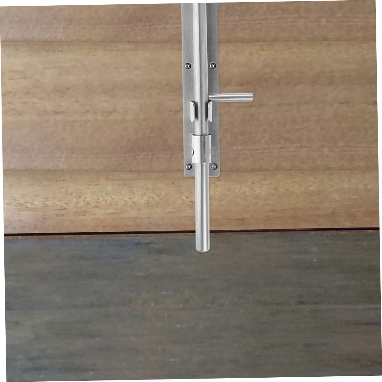 Operitacx 5 Set Bulloni Di Porta in Acciaio Inossidabile Addensato Sicurezza Francese Litch Del Cancello Fienile Chiavistello Serratura Della Porta-finestra Per Porte Argento 2 Pezzi*5