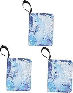 Totority 3 Peças Saco De Armazenamento De Cartão De Livro Fichário De Futebol Porta-Cartões Para Cartões De Visita Porta-Cartões De Visita Fichário Cartões Colecionáveis Álbum De Fotos