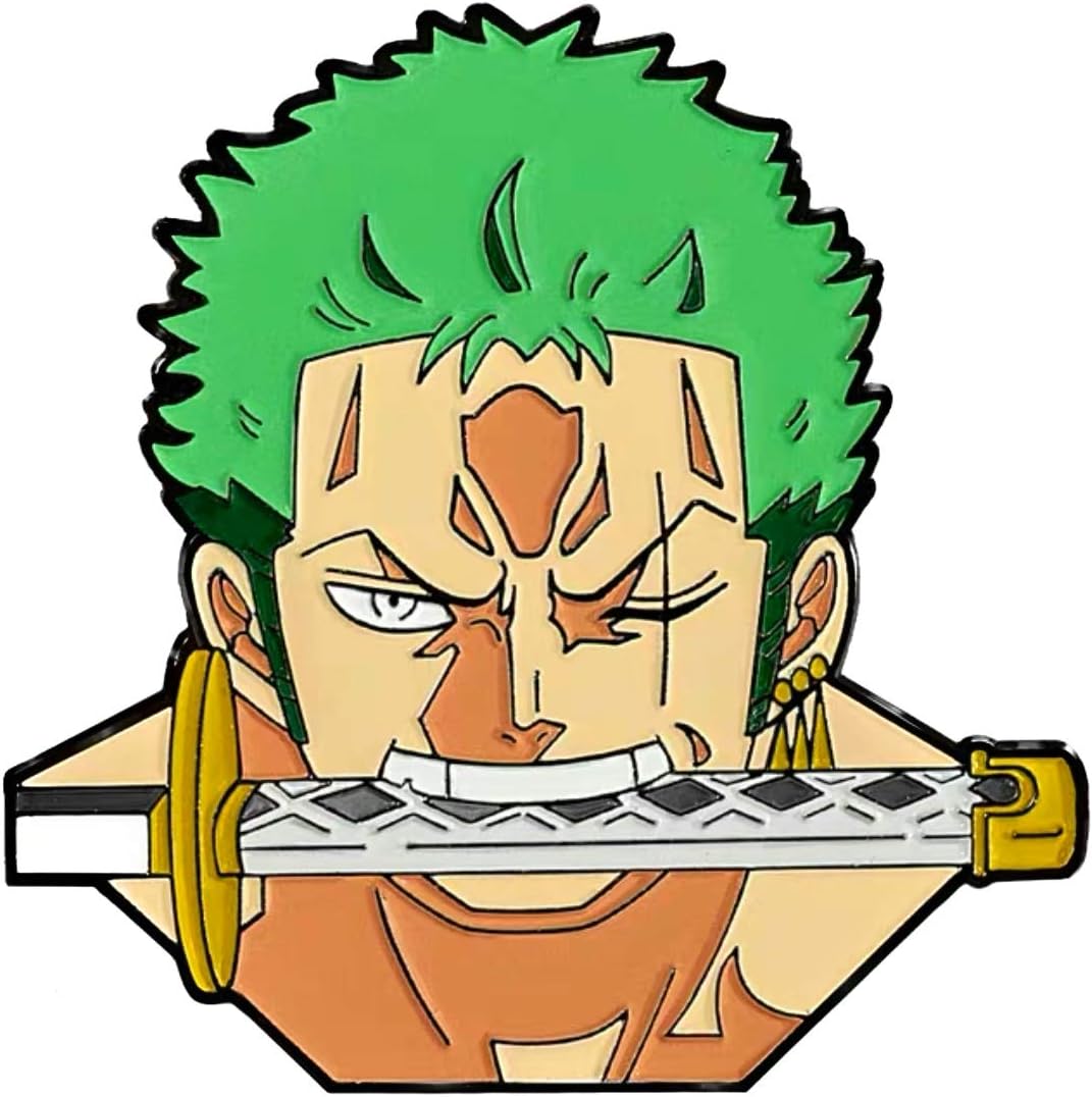 Amazon Com Lookerbuy Roronoa Zoro Enamel Lapel Pin Brooch Badges For Collar Jeans Backpack Cap Hat Shirt Clothing Shoes Jewelry