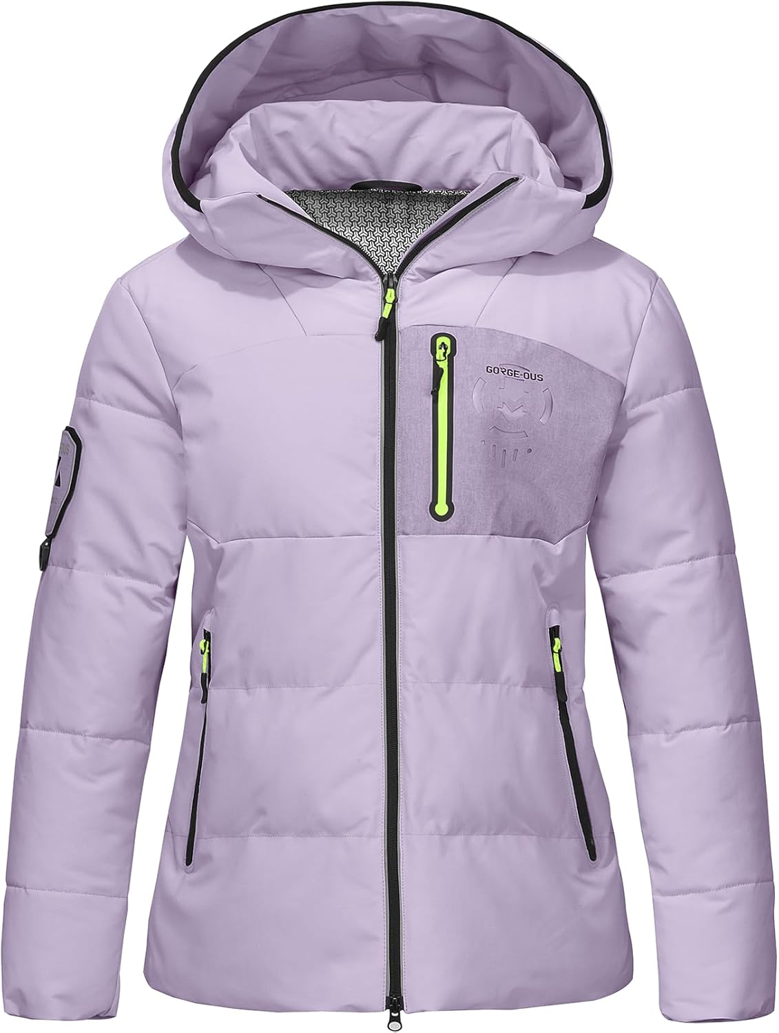 Women's Puffer Jacket Warm Winter Down Coat Waterproof Hooded Parka Coats Thicken Insulated Outerwear