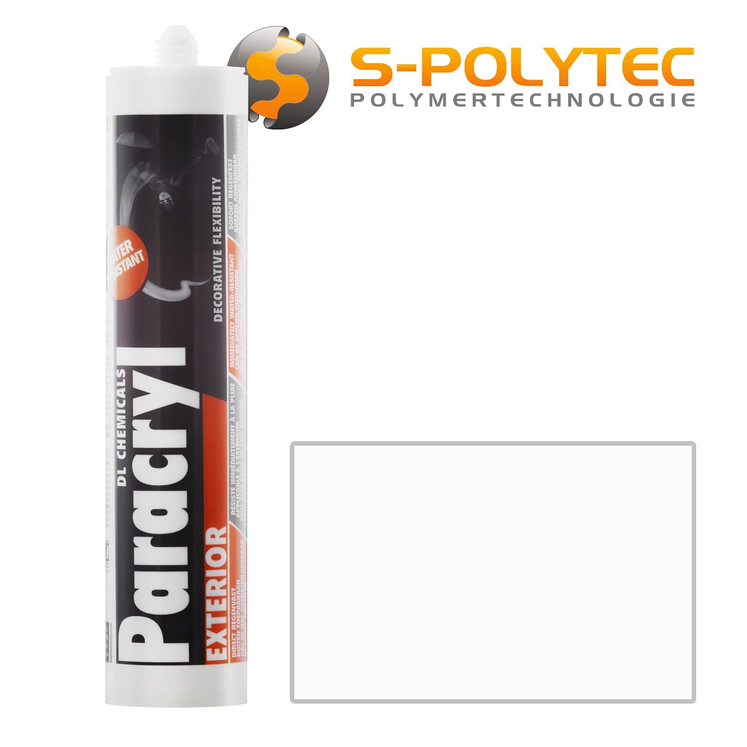 Profi- Acryldichtstoff in Handwerkerqualität, geruchsarmes, alterungsbeständiges, überstreichbares Maleracryl für Innen- und Außenbereich, 310 ml, weiß