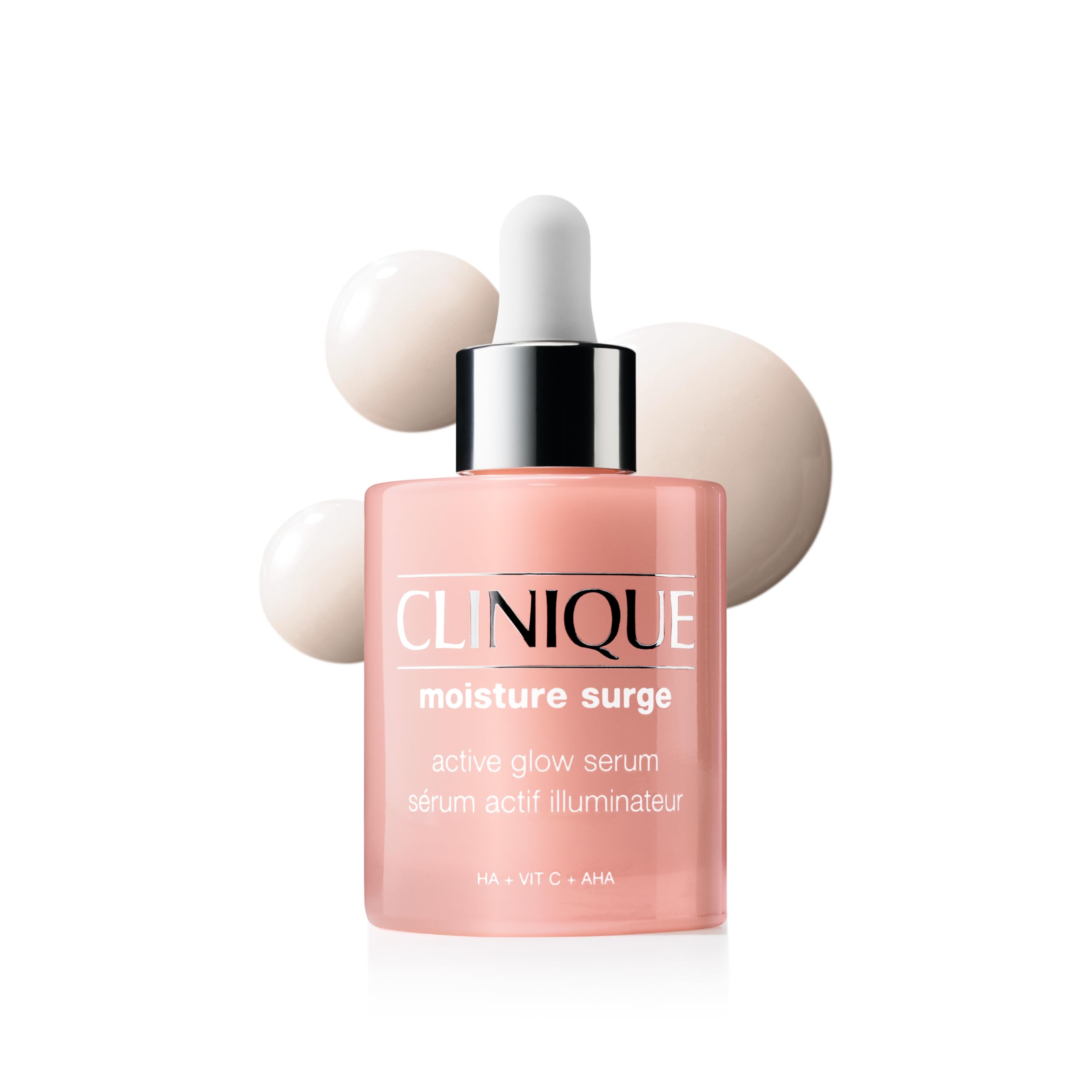 Clinique Moisture Surge Sérum Actif Illuminateur avec 5% d'Acide Lactique, Vitamine C + Acide Hyaluronique, Sérum hydratant, léger + non-gras