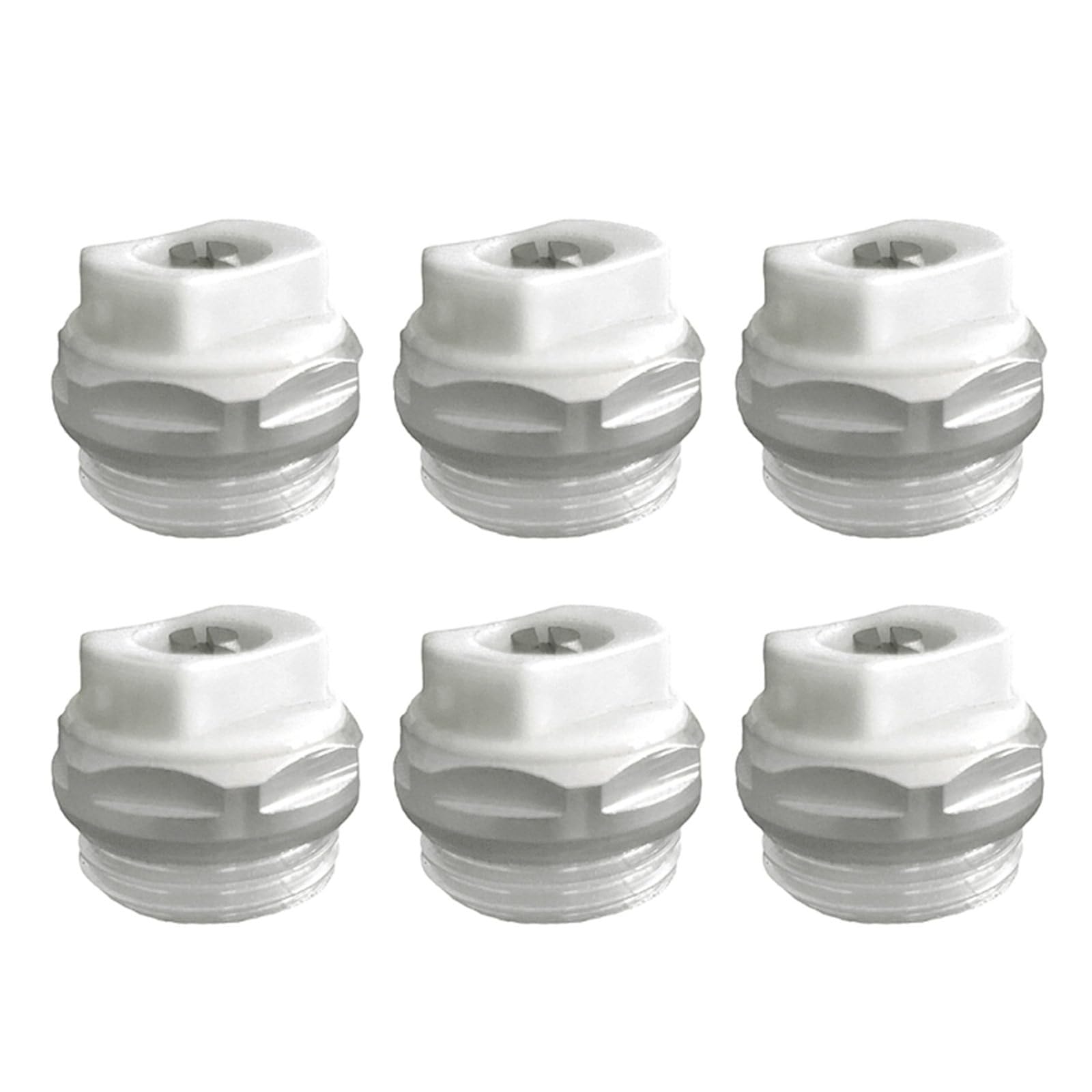 6pcs 3/8" Air Vent Radiator Bleed Valve Replacement Seal Radiator Bleed Valve Exhaust Release