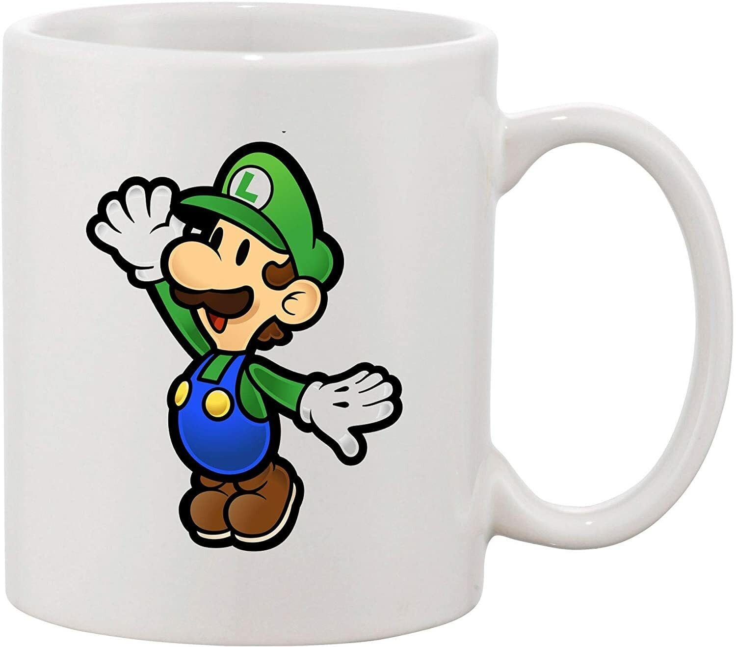 Youth Designz Cup Coffee Mug Luigi Nerd Gaming Gift Funny Mario Yoshi Printed Coffee and Tea Ceramic Mug- 320 ML Ceramic Coffee Mug 0849