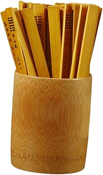 Totority Bamboo Hexagram Fortune Telling Sticks Set of 64 Sticks for Chinese Divination Game Home Entertainment