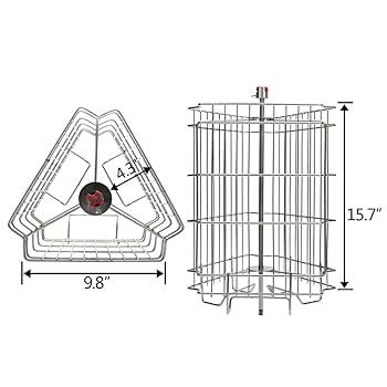 lemohoney03　0724 Amazon.com : VINGLI Upgraded 3 Frame Honey Extractor