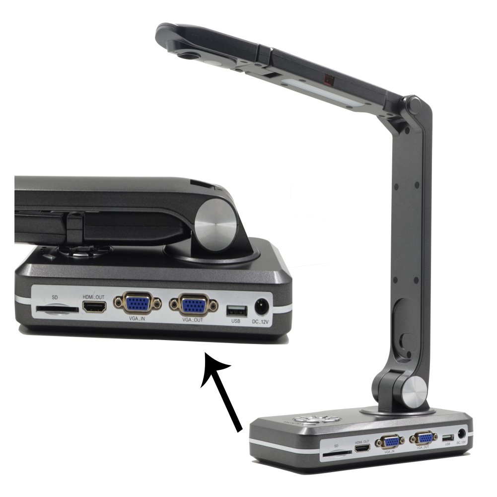 Gigibon Visual Presenter Document Camera with HDMI/VGA/USB, Connecting